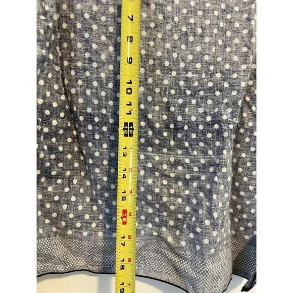 Dark Blue & White Polka Dot Fabric Square - Picture 6 of 7